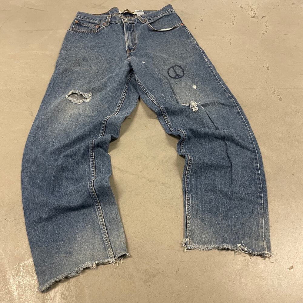 y2k vintage baggy Levi’s 560 custom jeans 31x30